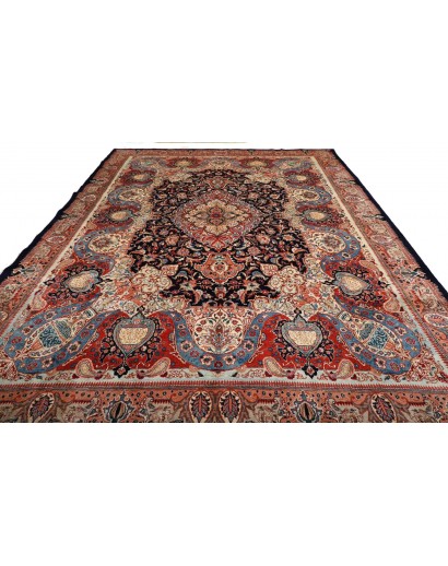 Tappeto Kashamr Zirkhaki Persia marrone blu 294x396