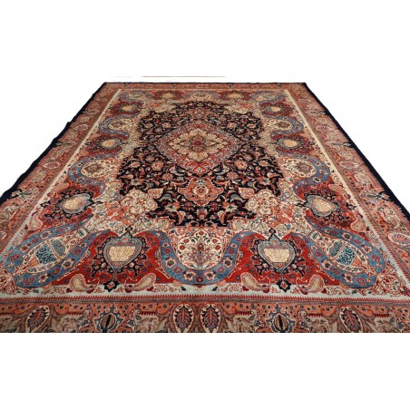 Tappeto Kashamr Zirkhaki Persia marrone blu 294x396