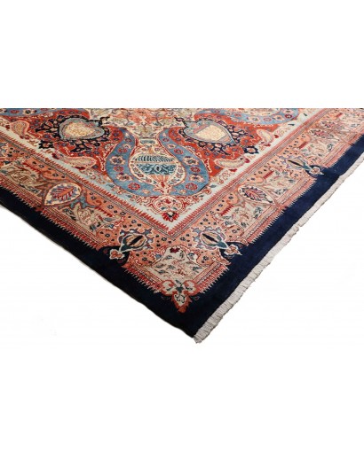 Tappeto Kashamr Zirkhaki Persia marrone blu 294x396
