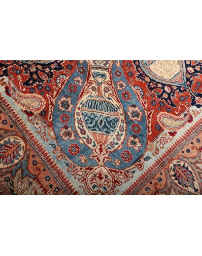 Tappeto Kashamr Zirkhaki Persia marrone blu 294x396