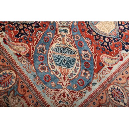 Tappeto Kashamr Zirkhaki Persia marrone blu 294x396