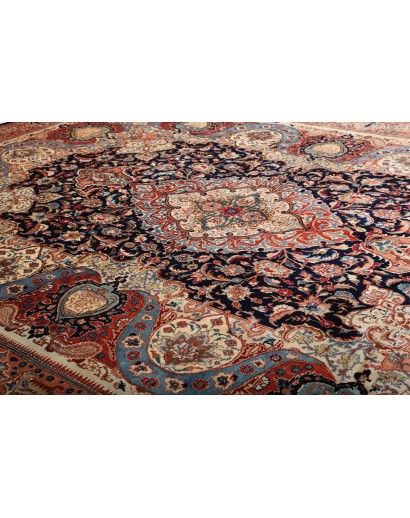 Tappeto Kashamr Zirkhaki Persia marrone blu 294x396