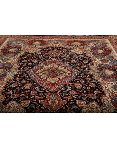 Tappeto Kashamr Zirkhaki Persia marrone blu 294x396