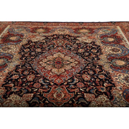 Tappeto Kashamr Zirkhaki Persia marrone blu 294x396