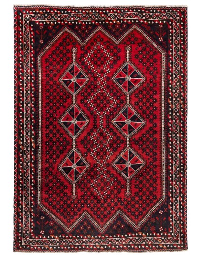 Tappeto Shiraz Persia rosso marrone 210x295