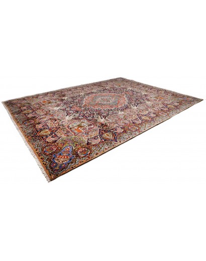 Tappeto Kashamr Zirkhaki Persia marrone blu 294x390