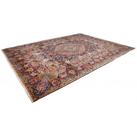 Tappeto Kashamr Zirkhaki Persia marrone blu 294x390