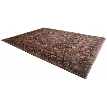 Tappeto Kashamr Zirkhaki Persia marrone blu 294x390