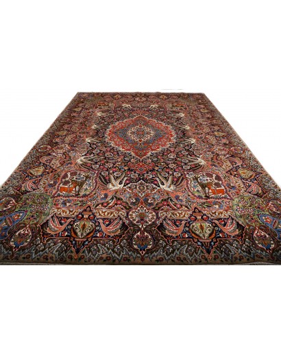 Tappeto Kashamr Zirkhaki Persia marrone blu 294x390
