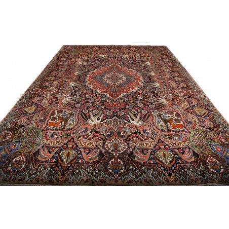 Tappeto Kashamr Zirkhaki Persia marrone blu 294x390
