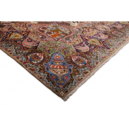 Tappeto Kashamr Zirkhaki Persia marrone blu 294x390