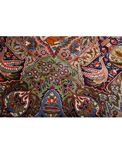 Tappeto Kashamr Zirkhaki Persia marrone blu 294x390