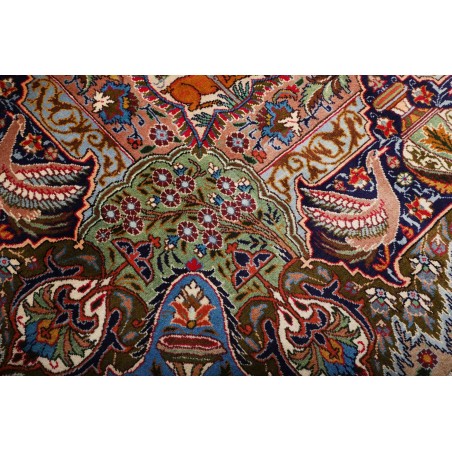 Tappeto Kashamr Zirkhaki Persia marrone blu 294x390