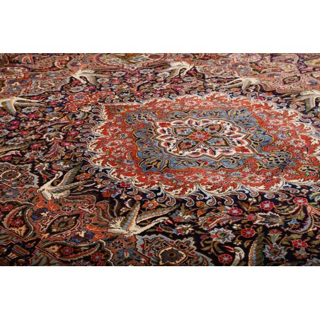 Tappeto Kashamr Zirkhaki Persia marrone blu 294x390