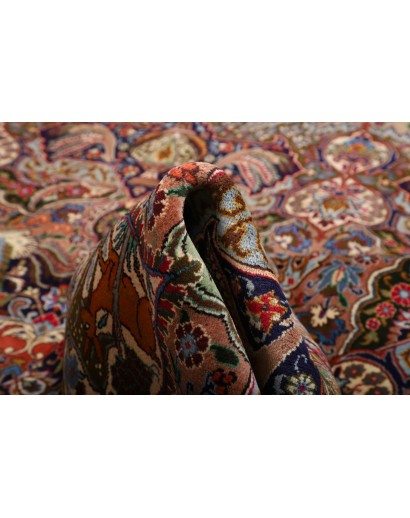 Tappeto Kashamr Zirkhaki Persia marrone blu 294x390