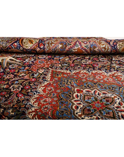 Tappeto Kashamr Zirkhaki Persia marrone blu 294x390