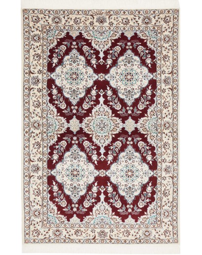 Tappeto Nain 6La Persia bianco grigio 108x165