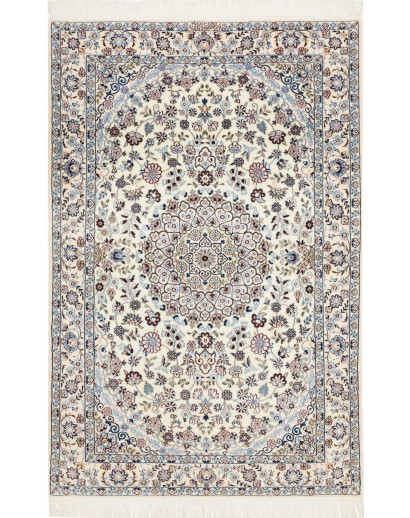 Tappeto Nain 6La Persia bianco grigio 109x165