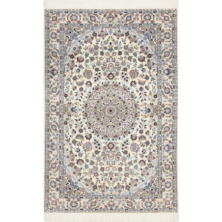 Tappeto Nain 6La Persia bianco grigio 109x165