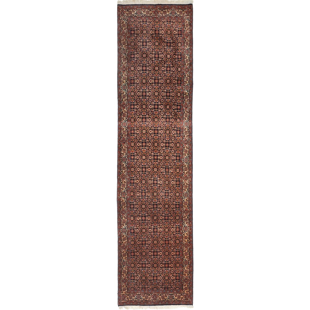 Tappeto Bidjar Persia verde grigio 70x290 Tappeto Bidjar Persia verde grigio 70x290