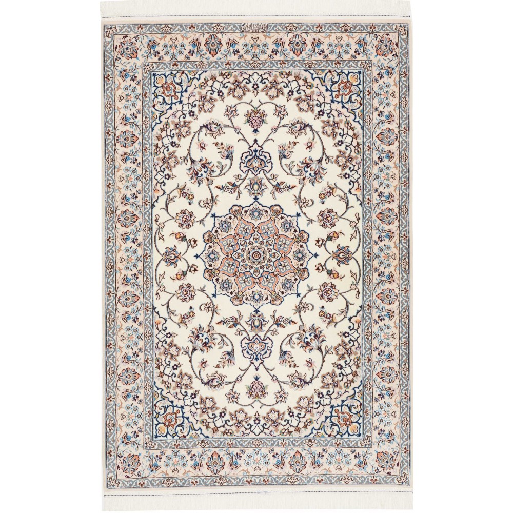 Tappeto Nain 6La Persia bianco 104x158 Tappeto Nain 6La Persia bianco 104x158