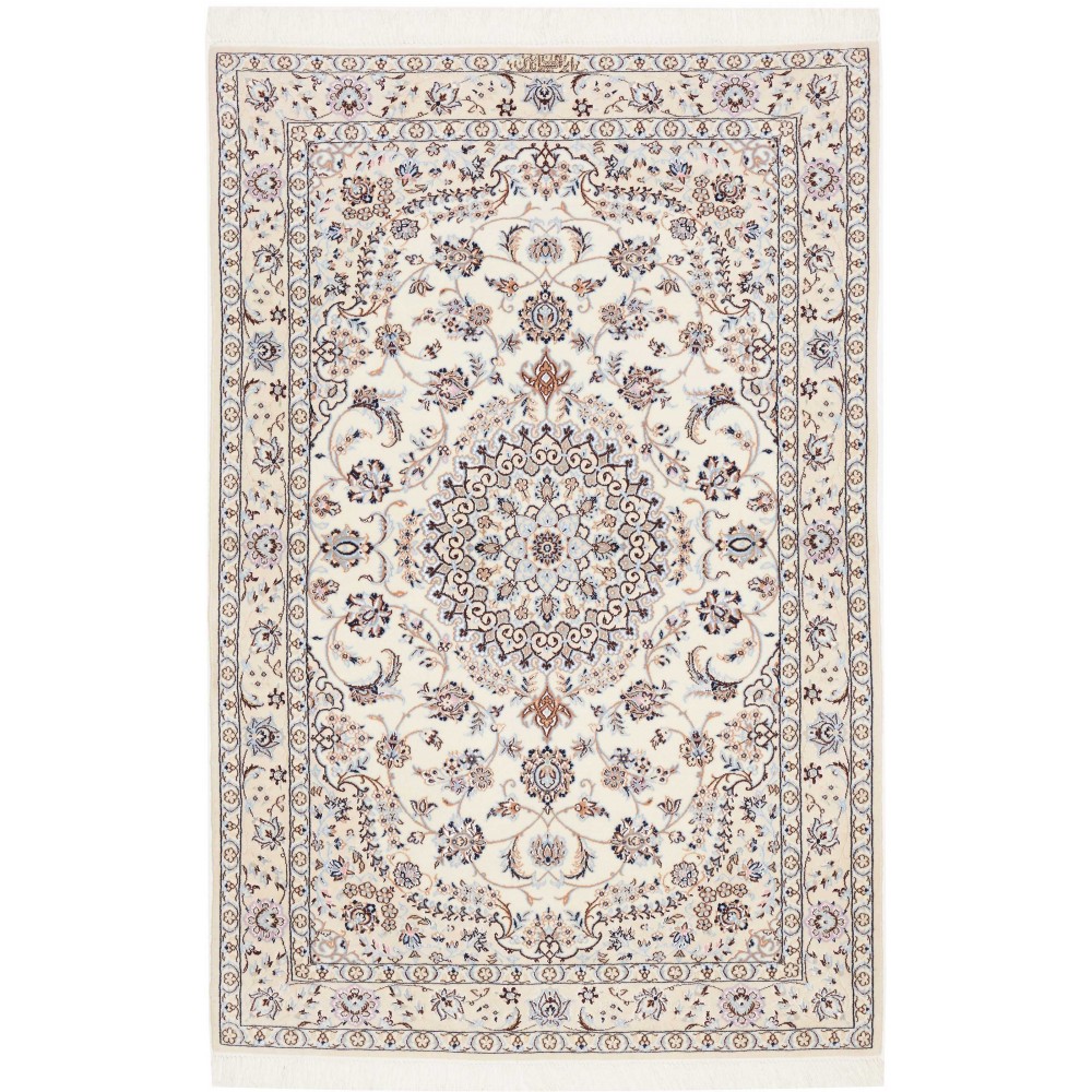 Tappeto Nain 6La Persia bianco 103x159 Tappeto Nain 6La Persia bianco 103x159