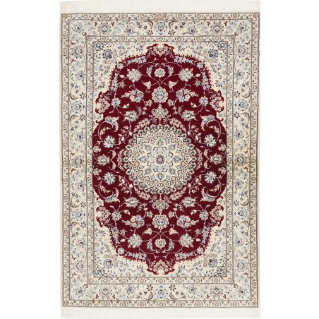 Tappeto Nain 6La Persia bianco marrone 109x165