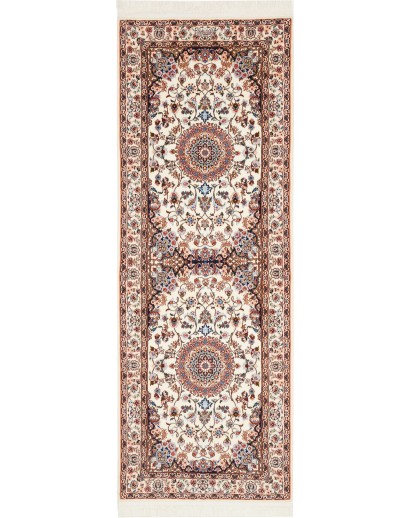 Tappeto Nain 6La Persia bianco grigio 76x218