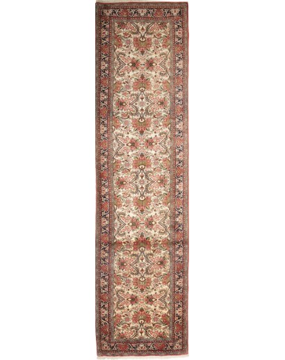 Tappeto Zandjan Persia bianco marrone 87x351