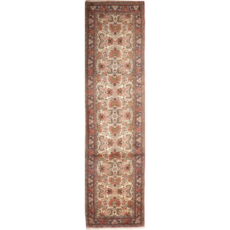 Tappeto Zandjan Persia bianco marrone 87x351