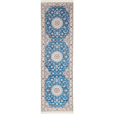 Tappeto Nain 6La Persia blu 90x309