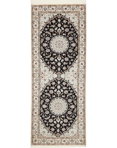 Tappeto Nain 6La Persia beige blu 83x218