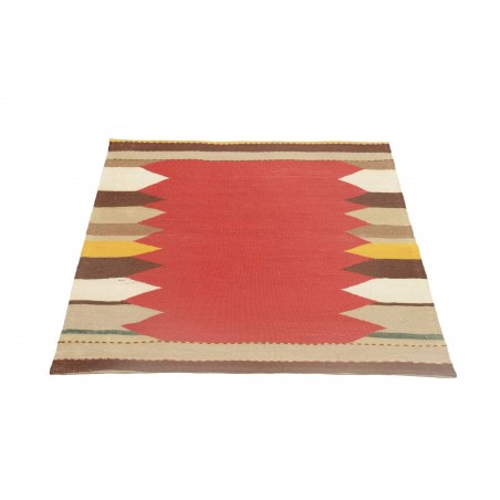 Tappeto Kilim Persia marrone verde 100x103