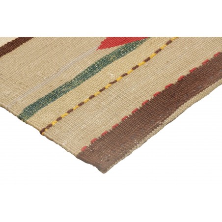 Tappeto Kilim Persia marrone verde 100x103
