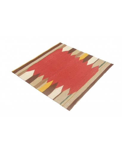 Tappeto Kilim Persia marrone verde 100x103