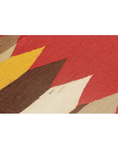 Tappeto Kilim Persia marrone verde 100x103