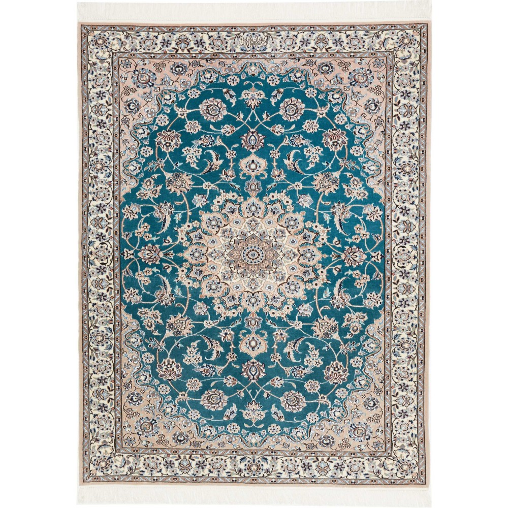 Tappeto Nain 6La Persia beige grigio 109x145