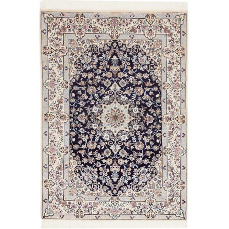 Tappeto Nain 6La Persia bianco grigio 103x155