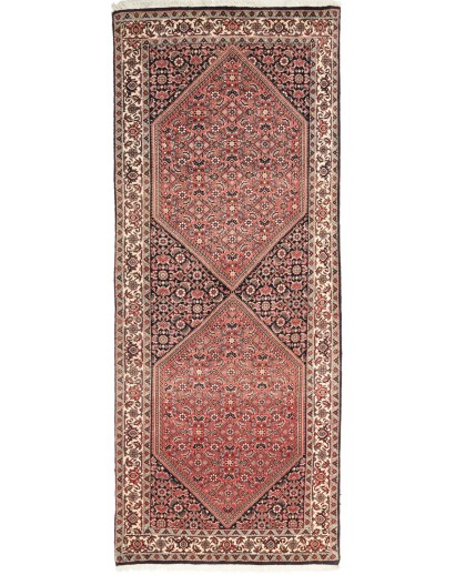 Tappeto Bidjar Persia rosso grigio 80x196