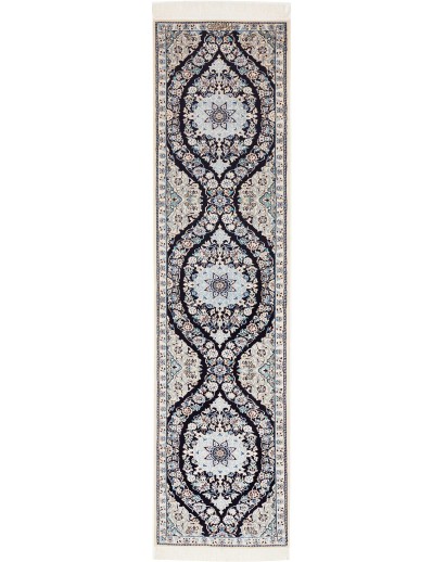 Tappeto Nain 6La Persia grigio blu 50x206