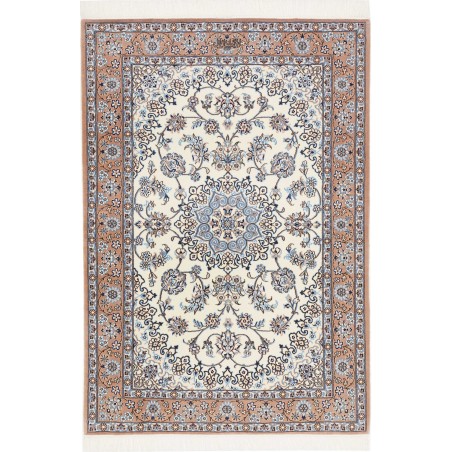 Tappeto Nain 6La Persia bianco grigio 103x150