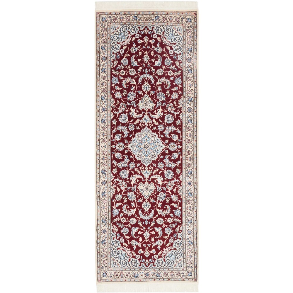 Tappeto Nain 6La Persia bianco grigio 80x210 Tappeto Nain 6La Persia bianco grigio 80x210
