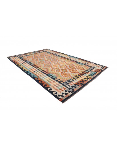 Tappeto Kilim Afghanistan marrone grigio 171x253