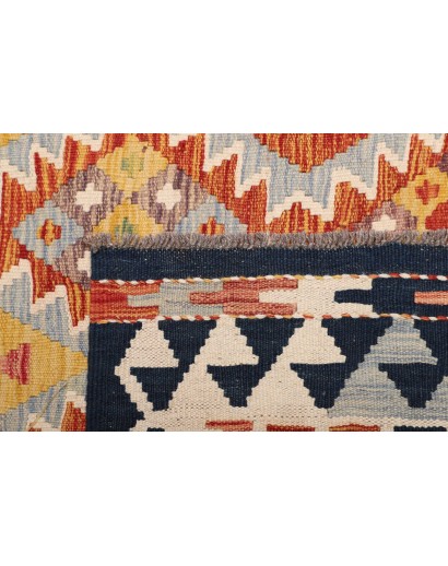 Tappeto Kilim Afghanistan marrone grigio 171x253