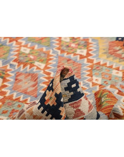Tappeto Kilim Afghanistan marrone grigio 171x253