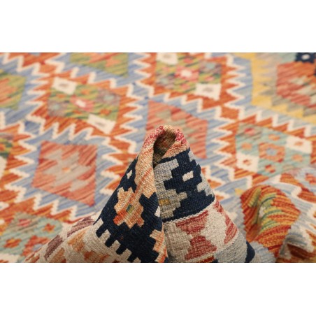 Tappeto Kilim Afghanistan marrone grigio 171x253