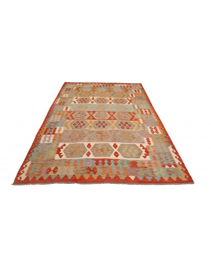 Tappeto Kilim Afghanistan marrone 199x294
