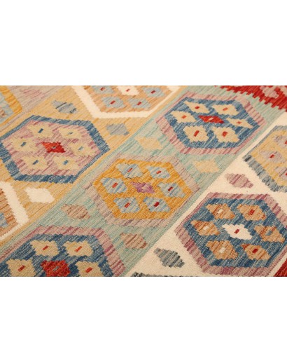 Tappeto Kilim Afghanistan rosso marrone 197x304