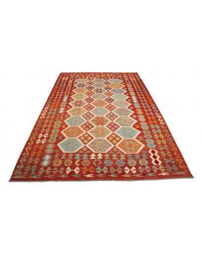 Tappeto Kilim Afghanistan marrone 201x297