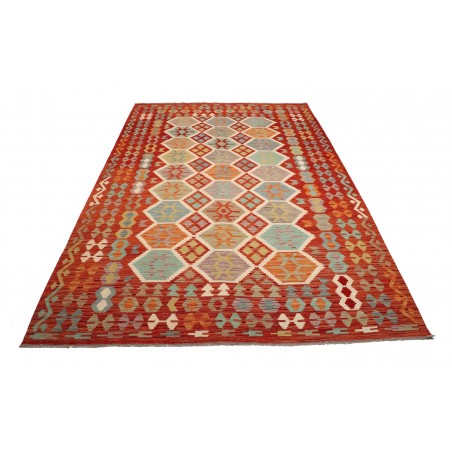 Tappeto Kilim Afghanistan marrone 201x297